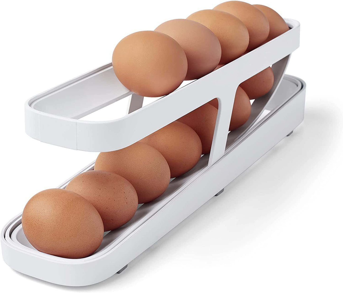 Automatic Scrolling Egg Rack Holder Storage Box