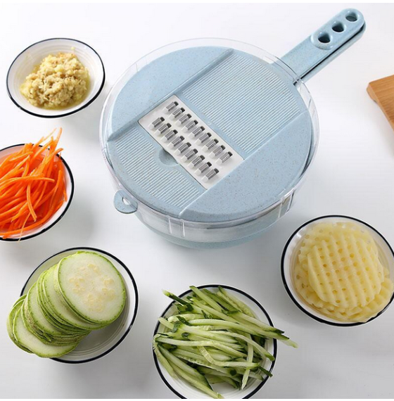 8 In 1 Mandoline Vegetable Slicer/Peeler With Strainer