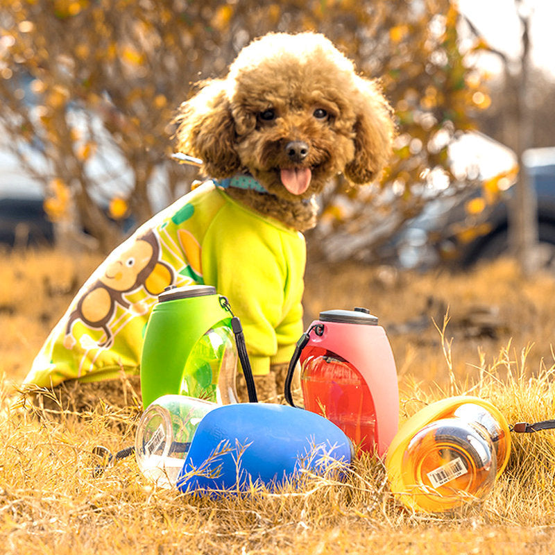 Pet Dog Water Bottle Drinking Portable Bowls