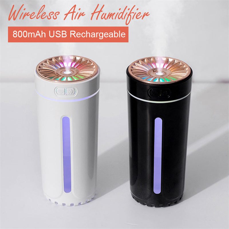 Wireless Air Humidifier Colorful Lights Diffuser Purifier For Car