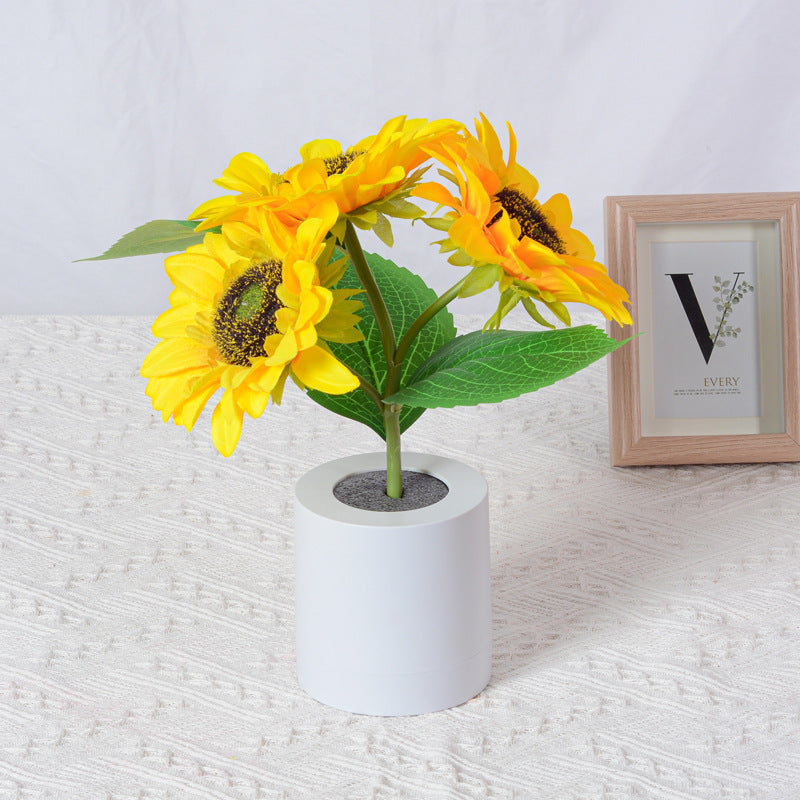 Sunflower Led Simulation Night Light Table Lamp