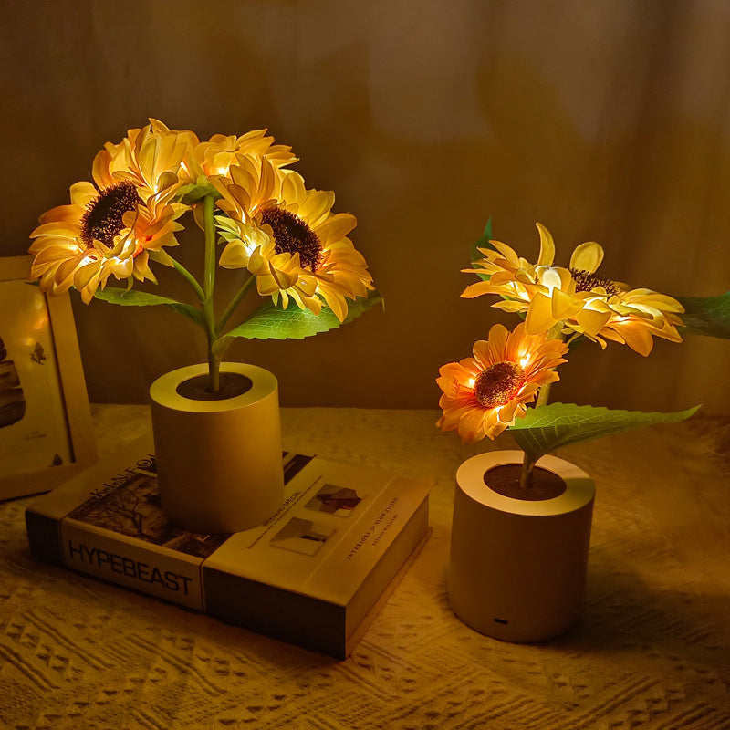 Sunflower Led Simulation Night Light Table Lamp