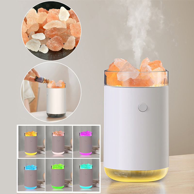 Crystal Salt Stone Air Diffuser With LED Lamp