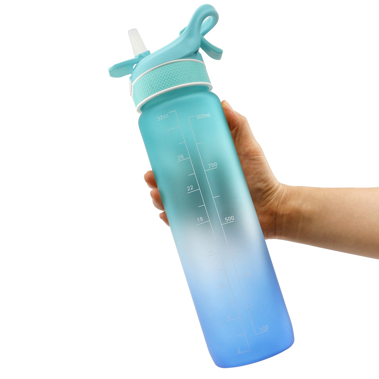 Colorful 1000ML Plastic Spray Water Bottle