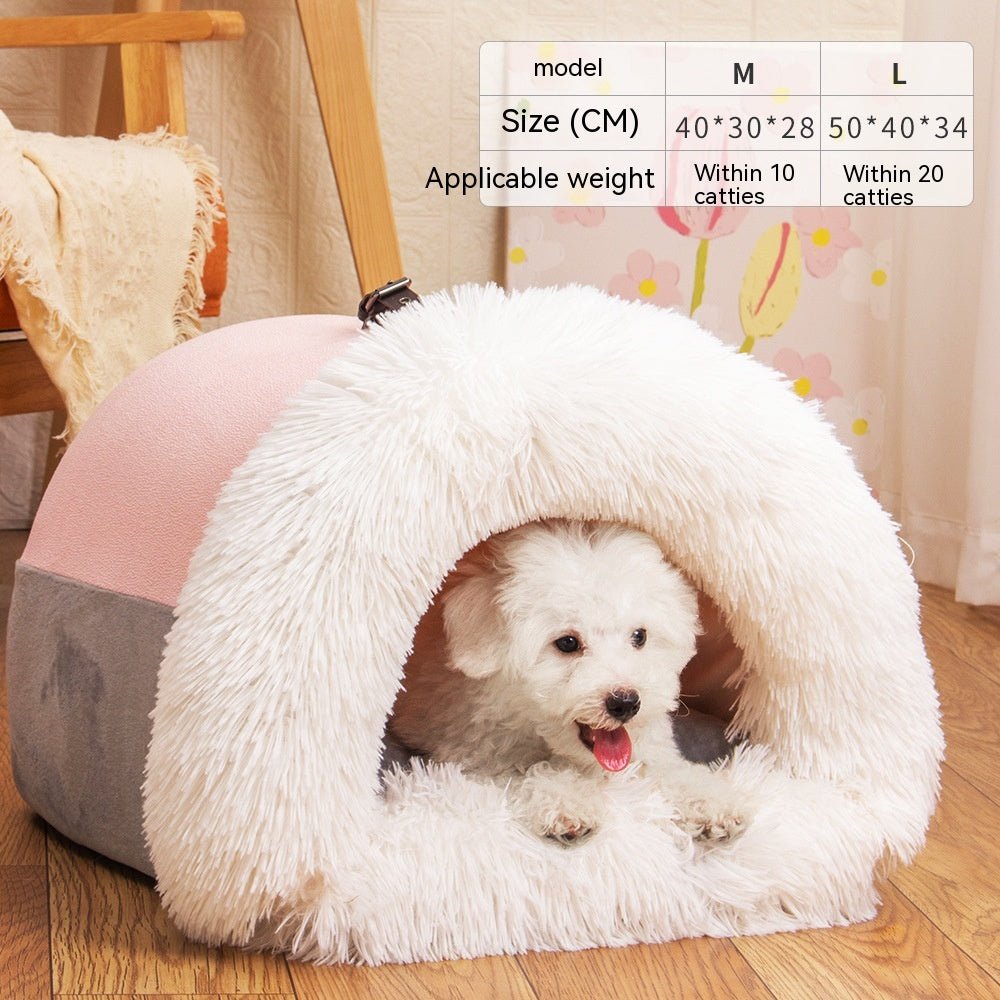 Portable Pet Nest Portable Autumn And Winter Warm Pet Nest