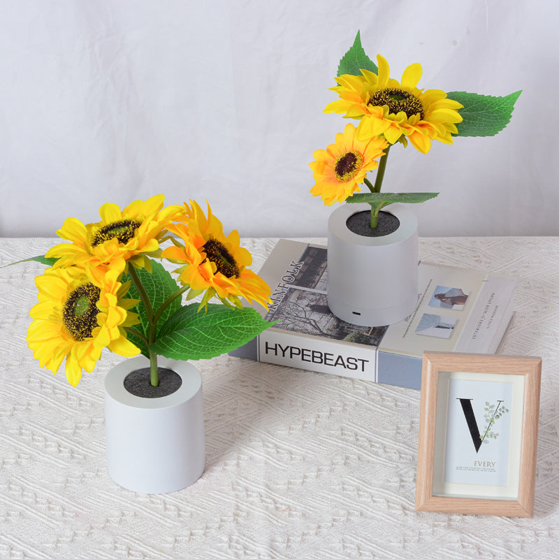 Sunflower Led Simulation Night Light Table Lamp