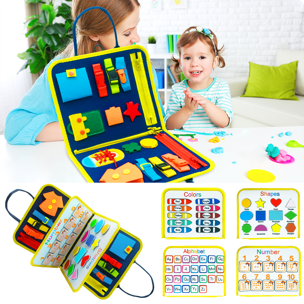 Children's Busy Board Dressing And Buttoning Learning Book