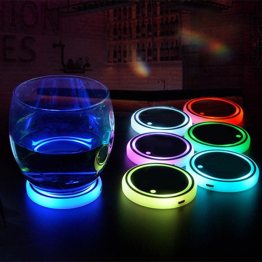 Colorful Cup Holder LED Light-up Coaster